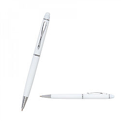 1022 Beyaz Metal Tükenmez Touchpen Kalem - 7