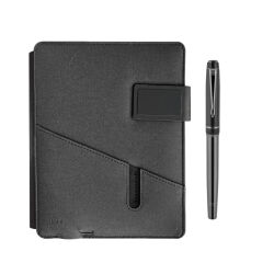 1071 Siyah Premıum Powerbank Organizer Hediyelik Set - 3