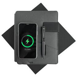 1071 Siyah Premıum Powerbank Organizer Hediyelik Set - 4