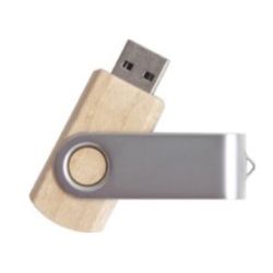 - 16 GB Ahşap Döner Kapaklı USB Bellek