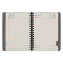17,5x24 HEREKE GİZLİ SPİRALLİ AJANDA GRİ - 4