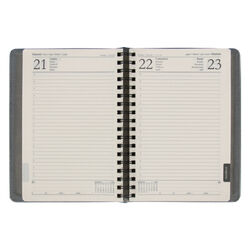 17,5x24 HEREKE GİZLİ SPİRALLİ AJANDA GRİ - 4