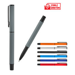 2025 BELEK Beyaz Metal Roller Kalem Süper Jel Refil (1023) - 1