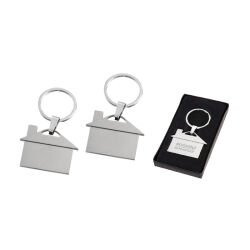 2216 Krom Çift Taraflı Metal Anahtarlık - 1