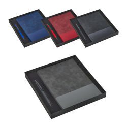2423-K Füme Hediyelik Set - Defter - Kalem Seti - 2