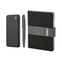 5070 Siyah Defter & Kalem & Powerbank Set - 2