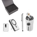 5081 Beyaz Kalem & Powerbank & Termos Set - 1