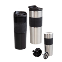 5312 Krom French Press Çelik Termos / 450 ml - 1