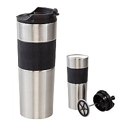 5312 Krom French Press Çelik Termos / 450 ml - 3