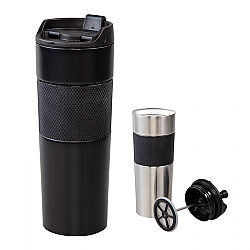 5312 Krom French Press Çelik Termos / 450 ml - 2