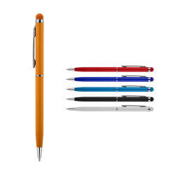587 Beyaz Metal Tükenmez Touchpen Kalem - 