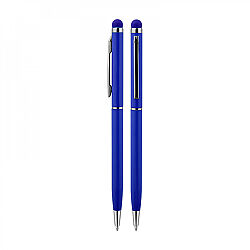 587 Beyaz Metal Tükenmez Touchpen Kalem - 5