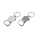 6604 Krom Tek Taraflı Metal Anahtarlık - 1