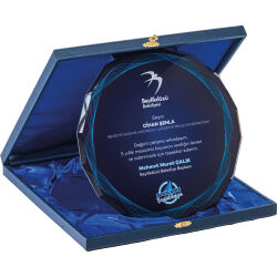EKT-440 Kutulu Kristal Plaket - 