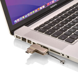 F-202-64 Silver 64 GB OTG Usb Bellek - 4