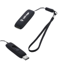 F-203-32 Siyah - Beyaz Işık 32 GB Işıklı Rubber Usb - 1