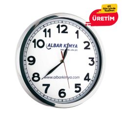 GLORY METAL DUVAR SAATİ BEYAZ (35 CM)
