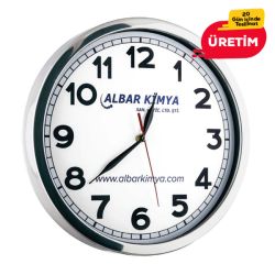 GLORY METAL DUVAR SAATİ BEYAZ (40 CM)