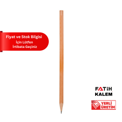 KÖŞELİ NATUREL KURŞUN KALEM AHŞAP