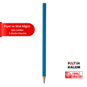 KÖŞELİ NATUREL KALEM TURKUAZ MAVİ - 1