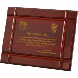  - MDF-02 Ahşap Plaket