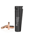 MJ-106 Siyah Clipper Metal Turbo Si̇boplu Çakmak - 1
