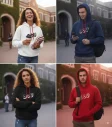 Nakış ve Baskı Seçenekli Kurumsal Kapşonlu Sweatshirtler - 3
