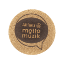 Serigraf Baskılı Mantar Bardak Altlığı - 1