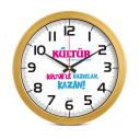 V30-570-A Metalize Duvar Saati - 1