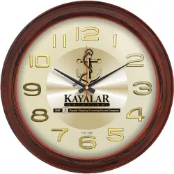 V30-604 Metal Kadranlı Plastik Duvar Saati - 1