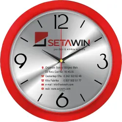 V30-606 Metal Kadranlı Plastik Duvar Saati - 1